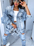 F3440 Light Blue Denim Jacket